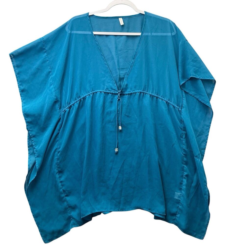 Sheer Embroidered Eyelet Cover up Kimono Robe Sexy One Size